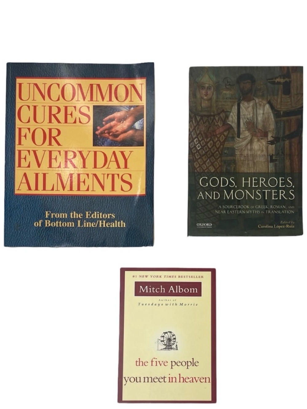 Mitch Albom The Five People You Meet In Heaven Gods Heroes Monsters Book Bundle